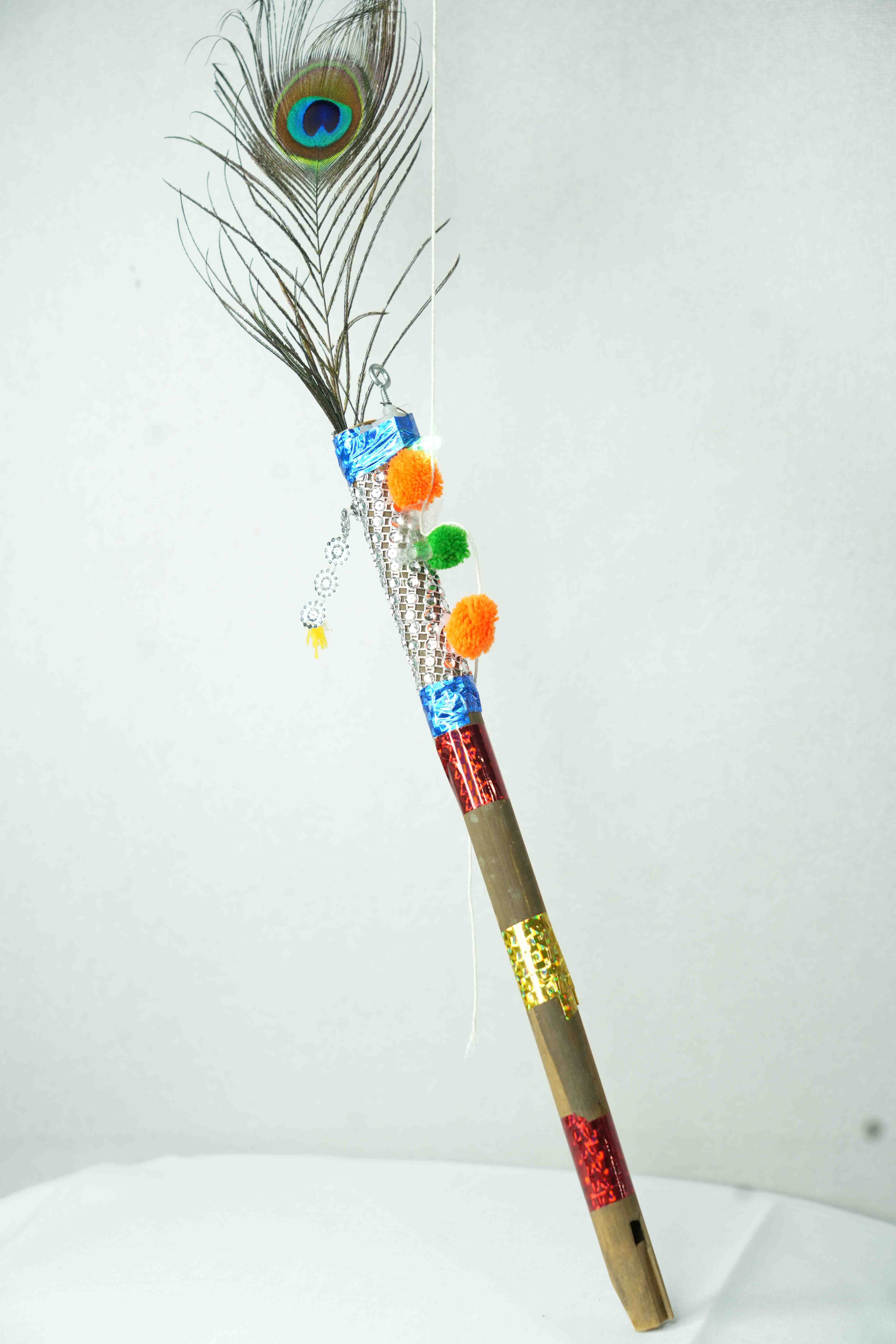 Shine And Peacock Bansuri